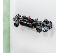 Brickify Support mural compatible avec Lego Technic Mercedes W14e 42171 - Affichez en toute sécurité votre voiture - Fabriqué au Royaume-Uni - Ensemble Lego non inclus