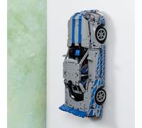 Brickify Support mural compatible avec LEGO Technic Nissan Skyline 42210 GT-R (R34) - Support d'écran compatible avec 2 Fast 2 Furious Set 42210 - Écran mural haut de gamme pour modèles Technic