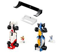 Brickify Support mural compatible avec Lego 10330 Icons McLaren MP4/4 & Ayrton Senna - Facile à installer - Présentez votre modèle - Fabriqué au Royaume-Uni (kit Lego non inclus)