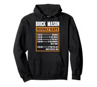 Bricklayer Brick Mason Taux horaire If You Tell Me Sweat à Capuche