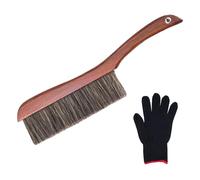 Bricklayers-Brosse en crin de cheval pour maçon - Brosse de maçonnerie en crin de cheval synthétique de qualité supérieure avec poils doux et manche en bois - Nettoyage et finition de qualité