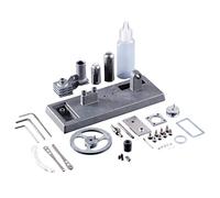 Bricksdiytoy Stirling Kit de modèle de moteur - Ensemble d'expériences de physique du métal assemblé avec outil d'apprentissage STEM entièrement en métal pour adolescents et adultes, cadeau éducatif