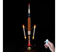 BrickSoul Kit d'éclairage amélioré pour Lego 42221 NASA Artemis Space Launch System Rocket Building Set | avec interrupteur marche/arrêt, variateur d'intensité et câble caché | Ensemble d'éclairage