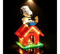 BrickSoul Kit d'éclairage pour LEGO 21368 Peanuts: Snoopy's Doghouse | Contrôle tactile amélioré et luminosité réglable pour un affichage confortable de la niche et des cadeaux (lumières