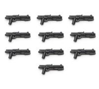 BricksStuff DC-15S Blaster Pack | Lot de 10 | Compatible avec les figurines Star Wars - Contient 10 blasters Sci-Fi DC15S