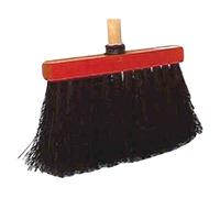 Brico-materiaux - Balai cantonnier piassava / Emmanché - 3 rangs - 25 cm - noir