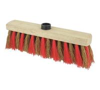 Balai coco-vinyl zébré Brosserie Marchand Monture bois à douille 29cm Zèbre droit