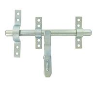 Brico-materiaux - Verrou Vervelle renforcé zingué / Avec pattes et porte cadenas - ø16