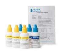 Bricodomo Lot de 300 bouteilles de recyclage liquide Chlore libre 0,00 à 2050 mg/l (5,00 mg/l) Hanna Instruments