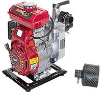 Bricoferr BFH033 Motopompe à Eau avec Moteur à Essence 97 CC 2,5 HP, Rouge
