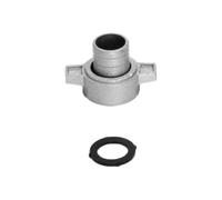 Bricoferr BFK258 Conector de manguera de motobomba 1" Connecteur de Tuyau de motopompe 1", Argent