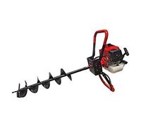 Bricoferr BFP0010 Perceuse à 3 forets et Moteur 62 CC à 2 Temps, Rouge et Noir