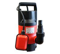 Bricoferr Pompe Submersible Eaux Sales, Rouge/Noir, Classique, Plastique, Pompe, 750 W, 13500 L/capacité, Connexion Universelle