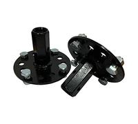 Bricoferr PT600041 Axe hexagonal de 23 mm pour roues métalliques et matériel de motobineuse, Lot de 2 pièces