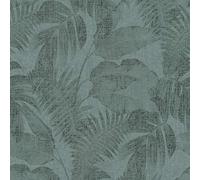 BRICOFLOR Papier peint feuille vert foncé Tapisserie jungle verte foncée moderne Papier peint intissé tropical salon & chambre adulte