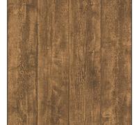 BRICOFLOR Papier peint imitation bois marron foncé Tapisserie effet bois marron contemporain Papier peint parfait pour le salon et le bureau