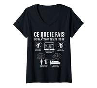 bricolage ce que je fais durant mon temps libre bricolage T-Shirt avec Col en V