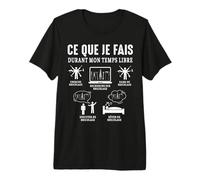 Bricolage ce Que Je Fais Pendant Mon Temps Libre Bricolage T-Shirt Haut de Gamme