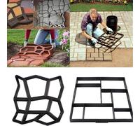Bricolage chemin fabricant pavé moules pierre brique béton moule béton ciment marche jardin chemin pavage pavé réutilisable Patio moules pavage 40x40cm