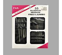 Bricolage D'aiguilles En Argent Faites À La Main, Outils En Acier Inoxydable, Différentes Tailles, 55 Pièces/Ensemble, Accessoires De Couture Pour La Maison