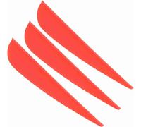 Bricolage de plumes de flèches, plumes de 3 pouces, 12 pièces pour le plumage des flèches, mise à niveau des pièces de rechange pour le tir à l'arc, la chasse et le tir (rouge)