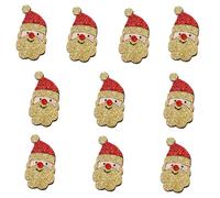 Bricolage Dessin animé Paillettes Appliques de Noël Père Noël Applications Fait à la Main Queue de Cheval Décoration Belles Pinces à Cheveux