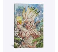 Bricolage Diamond Painting par Numéros Point De Croix Broderie Diamond Painting Kits Salon Chambre Décoration Senku Ishigami Dr Stone Anime (30x40) CM