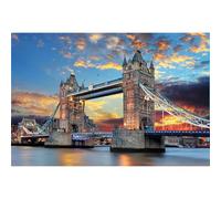 Bricolage Diamond Painting Pont de la Tour de Londres,5D Diamant Painting Kit Complet,Broderie Peinture Diamant Arts pour Adultes Enfants Strass Point de Croix Painting Décoration la Maison,60x80cm