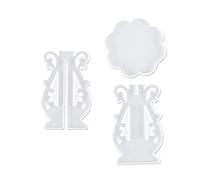 Bricolage époxy pot de fleurs décoration époxy moule avec rubans étagère balançoire table miroir silicone moule décoration résine silicone moules pour bijoux