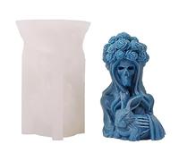 Bricolage Fait À La Main Crâne Sorcière Lapin Moule En Silicone Parfumé Gypse Bougie Ornements Goutte Colle Résine Moule Pour Décoration Bougie Ornement Moules Pour Résine Époxy