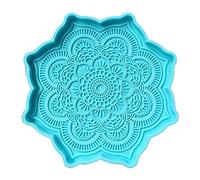 Bricolage Mandala Coaster Moule Rond En Silicone - Plateau Tasse Tapis Résine Époxy Moulage Outils