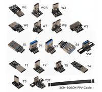 Bricolage Micro Usb 2.0/3.0 Type C Ruban Connecteur Fpv Usb C 3.1 Plat Ffc Prolongateur Fpc Pour Brushless Cardan Tenu Dans La Main De Moniteur - Type 50cm Cable