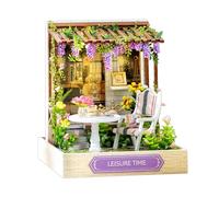 Bricolage miniature en bois : kit de construction complet avec couvercle de protection contre la poussière inclus, projet de construction sur le thème du petit dessert | exposition pour sa