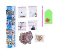 Bricolage pleine perceuse diamant peinture mini voiture porte-clés sac décoration suspendue artisanat matériaux kit