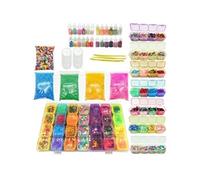 Bricolage Slime Fournitures Kit Crystal Clear Slime Faire Kit Slime Perles Mousse Glitter Multicolor RA240