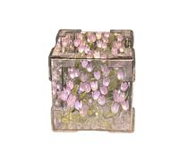 Bricolage Tulipe Miroir Lampe Simulation Fleur Chambre Table de Couchage Fait Main Tulipe Petite Veilleuse Cadeau Violet