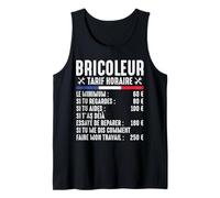 Bricoleur tarif horaire Bricolage Bricole Homme Drôle Débardeur