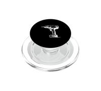 Bricoleur Vintage Perceuse Graphique Charpentier Entrepreneur Constructeur PopSockets PopGrip pour MagSafe