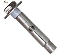 BricoLoco Cheville d'ancrage métallique en acier inoxydable A-4 AISI 316 avec vis hexagonale. Pour mur, plafond, sol, trx, auvent. (2, 6 x 60 (pour foret 8 mm).