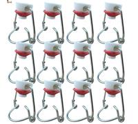 BricoLoco.com Bouchon de bouteille oscillant basculant Pack X bouchons Compatible avec bouteille en verre type Ikea, soda … Fermeture type clip à pression et hermétique avec joint en caoutchouc