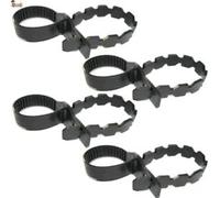 BricoLoco.com Bride tutorar arbres. Sangle réglable pour attacher les arbres aux tuteurs. Collier en caoutchouc pour fixation d'arbres au tuteur guide sans endommager le tronc. Attache douce. (4)
