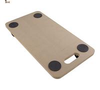 BricoLoco.com Plateforme de base avec roues pivotantes à 360°, 58 x 29 cm, chariot roulant support de charge, porte-pots, butane, caisses, meubles, déménagement, transport. Planche en bois MDF.