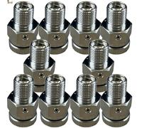 BricoLoco.com Purgeur automatique radiateur chauffage Clé de purge pour radiateur avec valve de sortie avec bouchon aveugle sans vis, étant automatique, filetage mâle 1/8" (10)