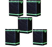 BricoLoco.com Sac de livraison pour colis 45 x 57 x 75 cm Couleurs - Sac à dos dépliable pour livreur (Noir - 5 unités)