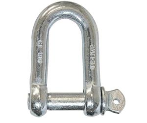 Bricoloco Manille droite galvanisée avec tête goupille standard pour une fixation et un amarrage sûrs dans de multiples applications (M16)