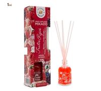 BricoLoco Mikado 50 ml parfum sucré fruits rouges, plus confortable et sûr que les bougies. Désodorisant maison, maison, chambre, parfum sucré fruité. (1)