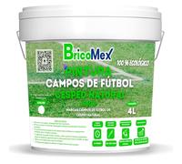 BRICOMEX Peinture pour gazon naturelle, spéciale marquage des terrains de football, application facile, à l'eau, sans polluants (5 kg, blanc)