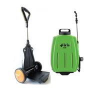 Briconess.com Pompe pulvérisatrice 2 en 1 Sac à dos épaule et chariot 16 l Batterie Lithium 10 A Elite G&F