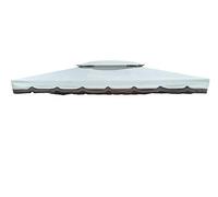 BricoShopping Bâche de Rechange supérieure Top en Remplacement pour tonnelle 3x4 Haut épaisseur imperméable avec Fendu à cheminée air Vent airvent Toit Couverture pour extérieur 380 g/m² avec Bordure