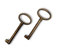 BricoShopping Clés pour meubles en style Arte Povera et armoires anciennes classiques modernes Clé universelle en style pour serrure d'armoire en laiton Clé à carte en laiton antique tiroir (BS0316